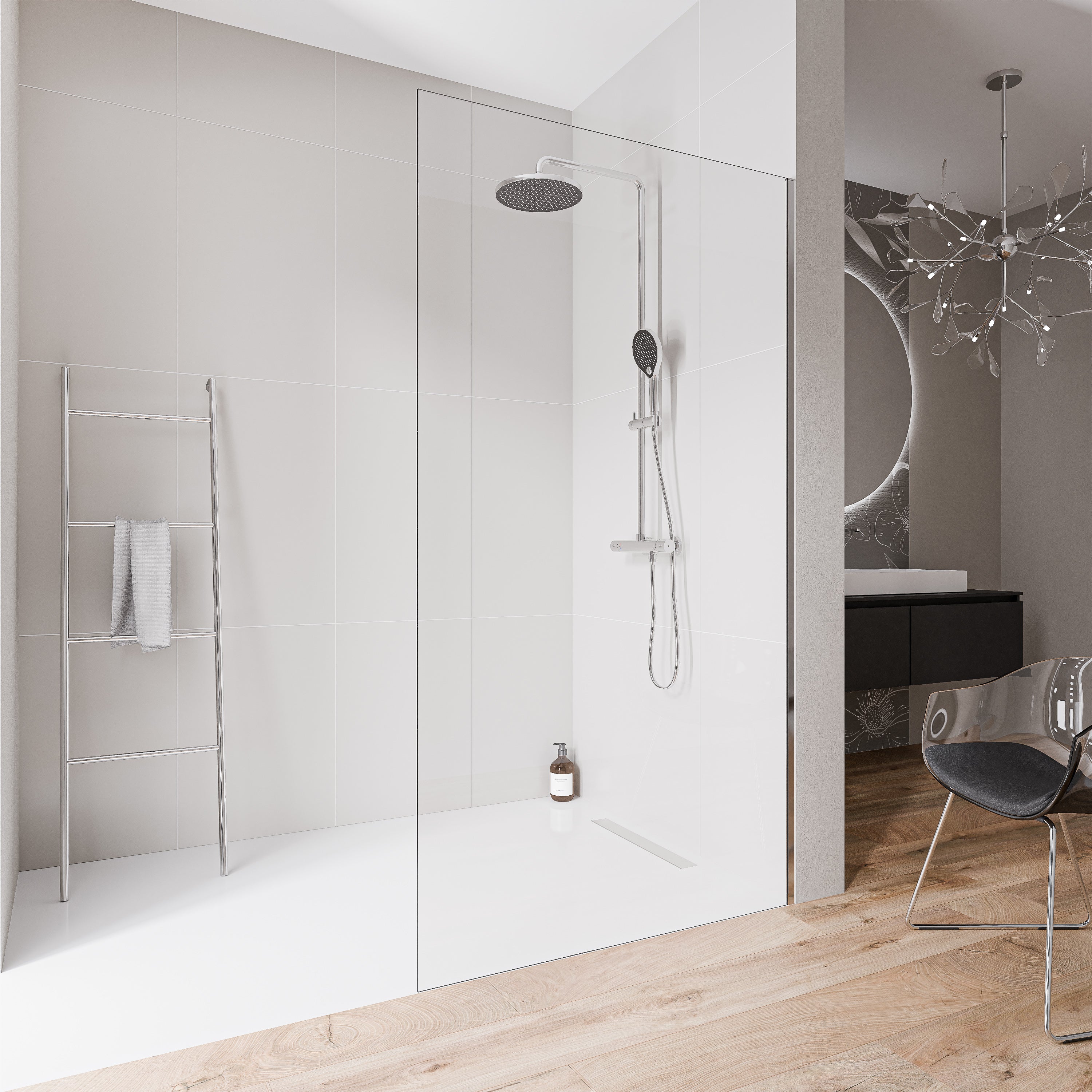 Walk-In 10mm Nano klarglas EX102-2