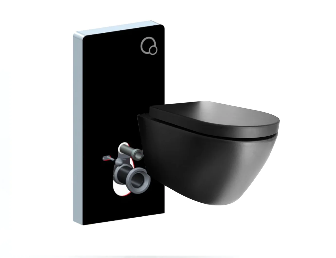 WC komplett paket 45: WC B-8030R Svart