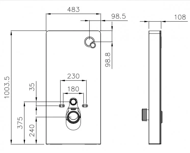 WC komplett paket 45: WC B-8030R Svart - Image 8
