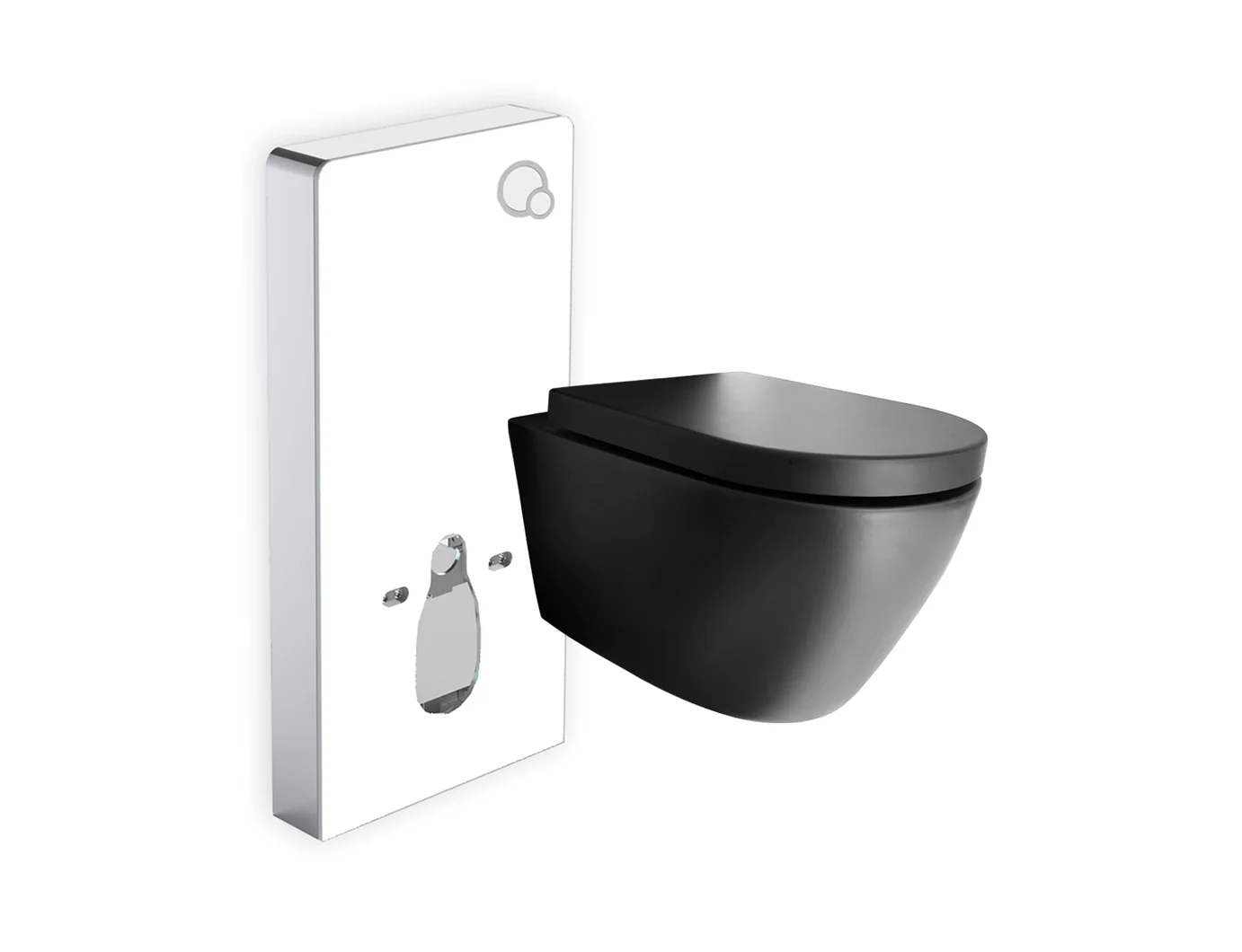 WC komplett paket 46: WC B-8030R Svart